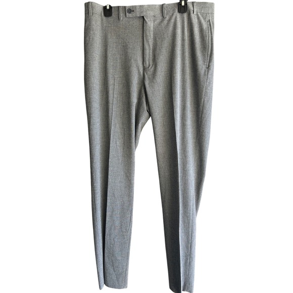 Calvin Klein Other - Calvin Klein Mens Slim Fit Dress Pants 38x32 Flat Front Gray Trousers